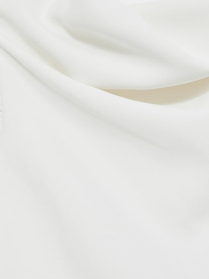 13-14 yrs High-Neck Drape Back Dress in Ivory | Reiss Children & Baby Popular