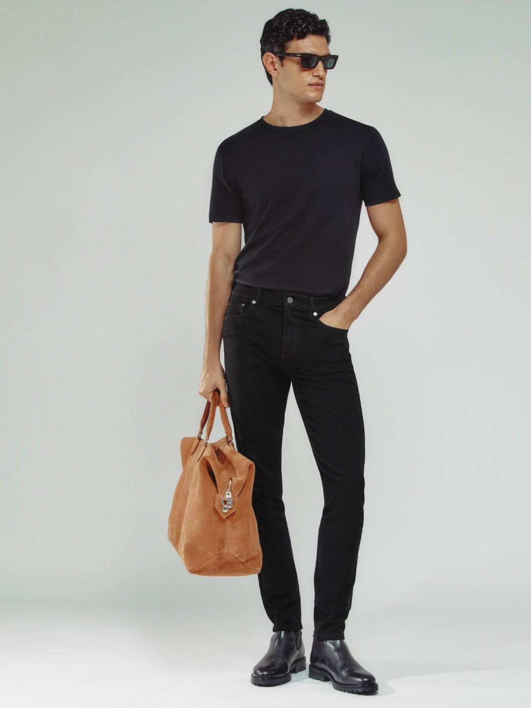 Skinny-Fit Jeans in Stay Black | Reiss Men Trending