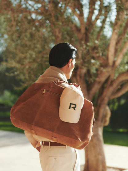 Suede Holdall in Light Tan | Reiss Men Exclusive