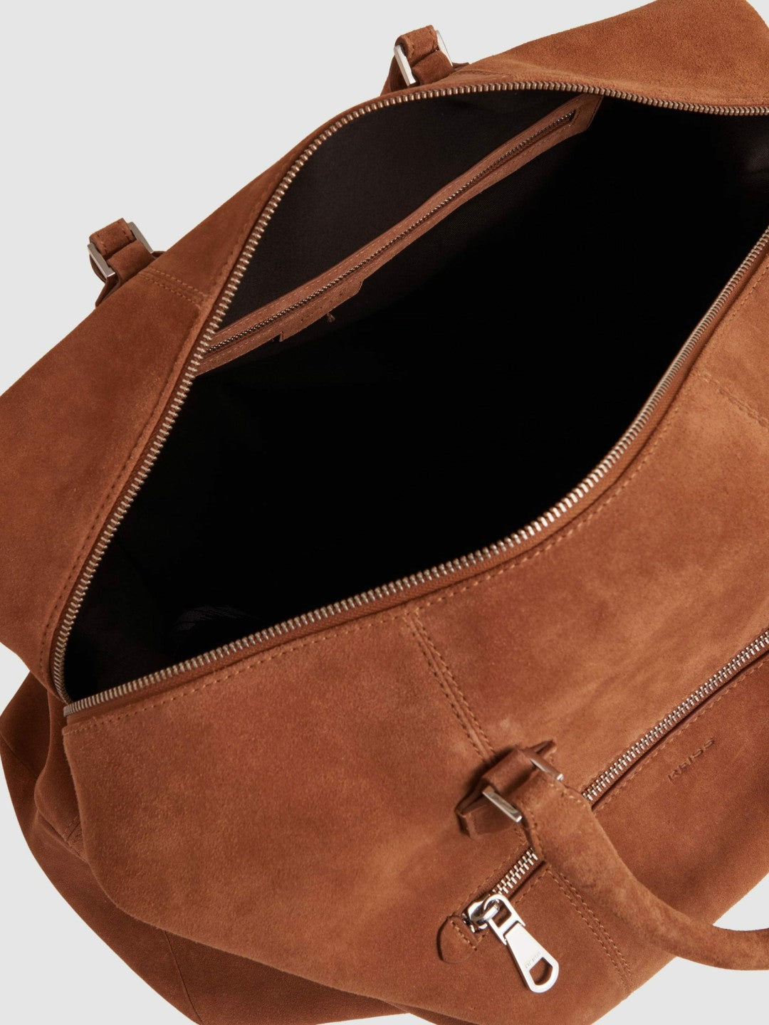 Suede Holdall in Light Tan | Reiss Men Exclusive