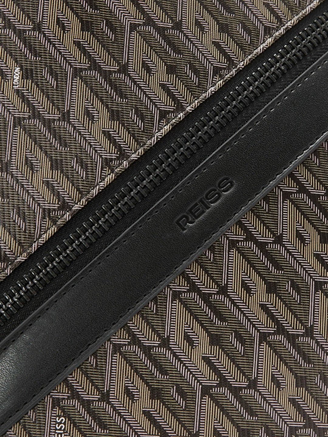 Monogram-Print Coated-Canvas Backpack in Grey Multi | Reiss Men New