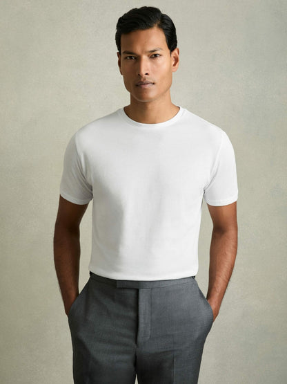 Cotton-Jersey Crew-Neck T-shirts 3 Pack in Multi | Reiss Men Exclusive