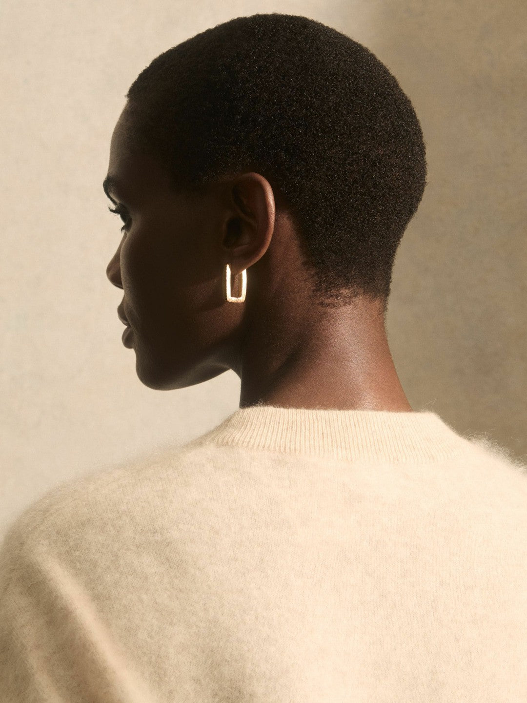 Geometric Hoop Earrings in Gold Tone | Reiss Women New