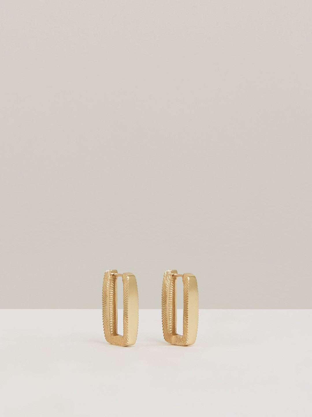 Geometric Hoop Earrings in Gold Tone | Reiss Women New