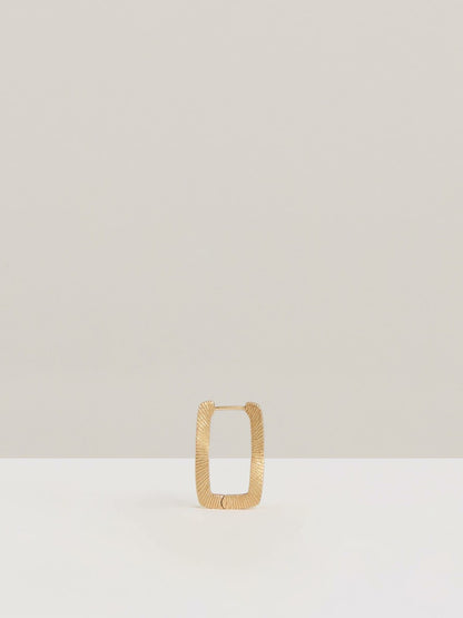 Geometric Hoop Earrings in Gold Tone | Reiss Women New