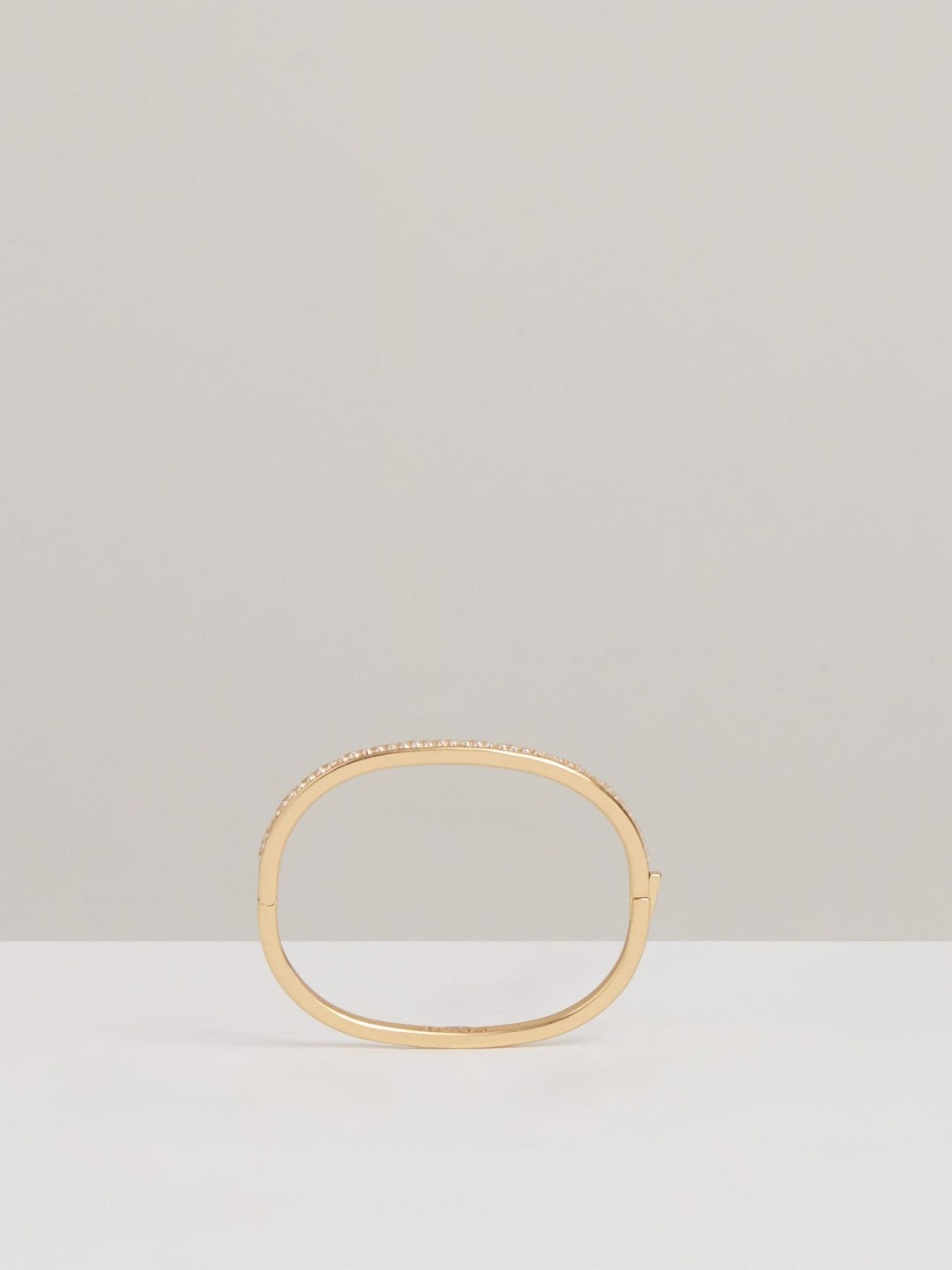 Hinged Crystal Cuff in Gold | Reiss Women Featured