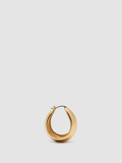 Sculptural Hoop Earrings in Gold Tone | Reiss Women Premium