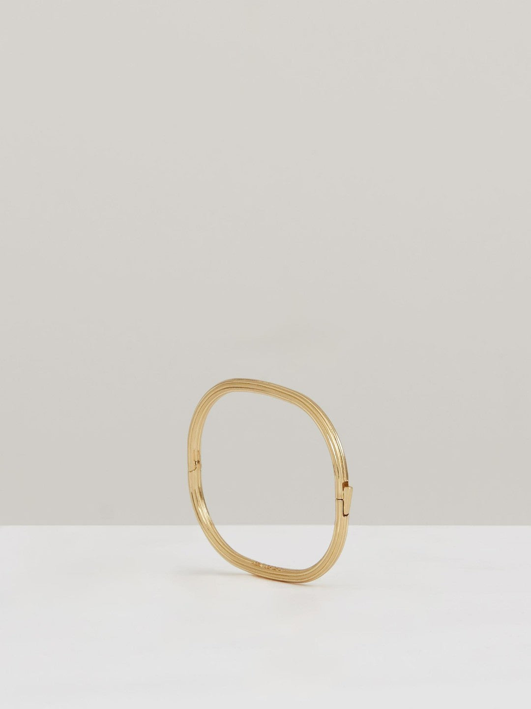 Contour Hinged Cuff in Gold Tone | Reiss Women Best Seller