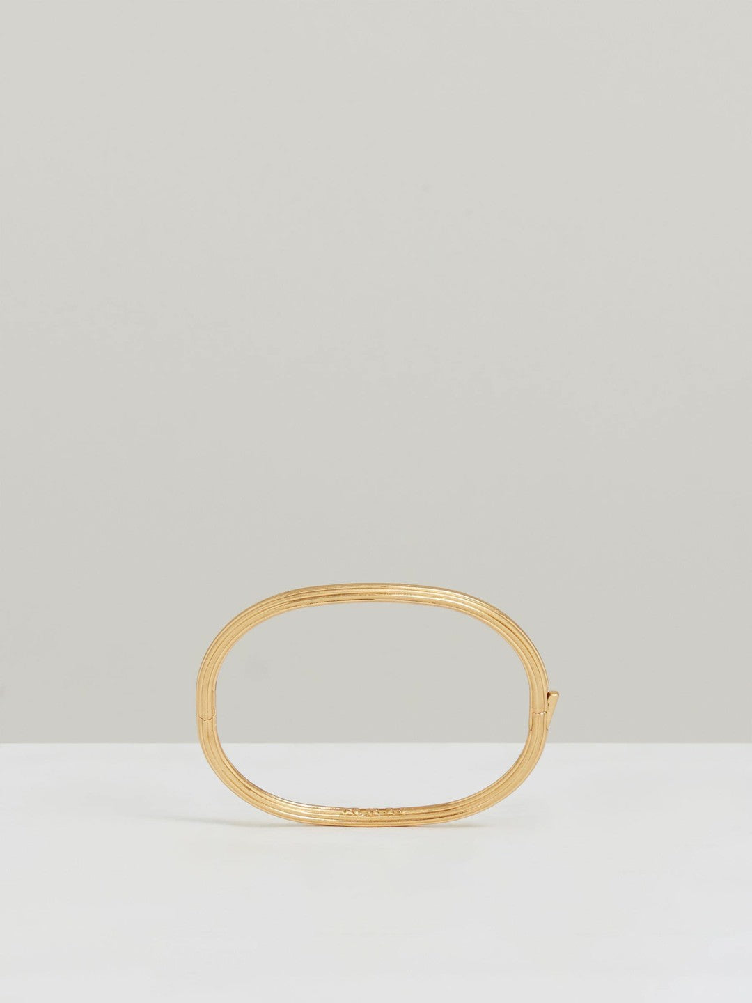 Contour Hinged Cuff in Gold Tone | Reiss Women Best Seller