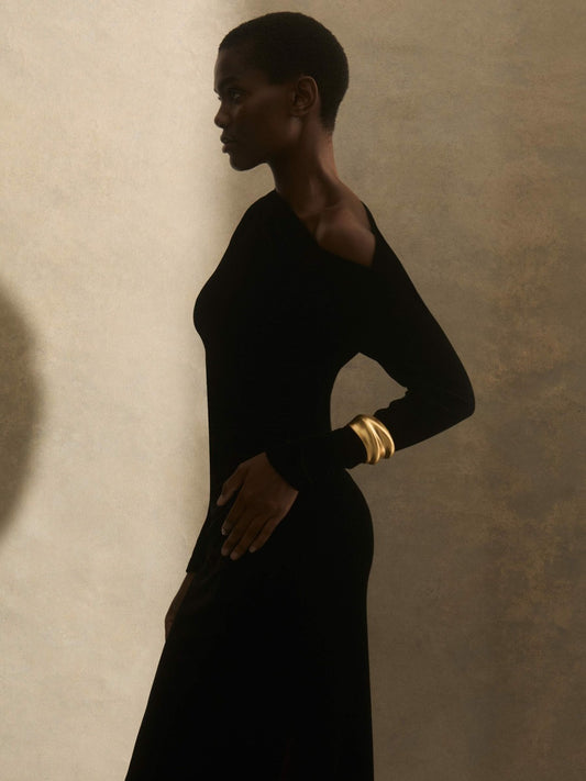 Sculptural Cuff in Gold Tone | Reiss Women Best Seller