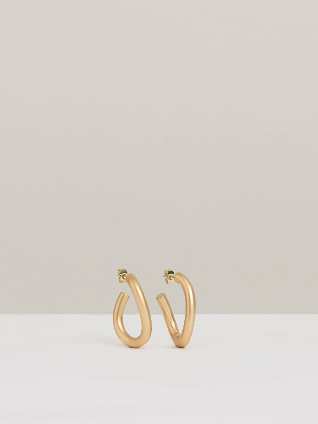 Wave Hoop Earrings in Gold Tone | Reiss Women Exclusive