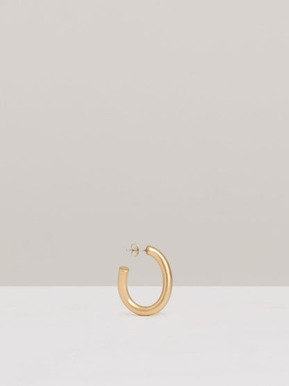 Wave Hoop Earrings in Gold Tone | Reiss Women Exclusive