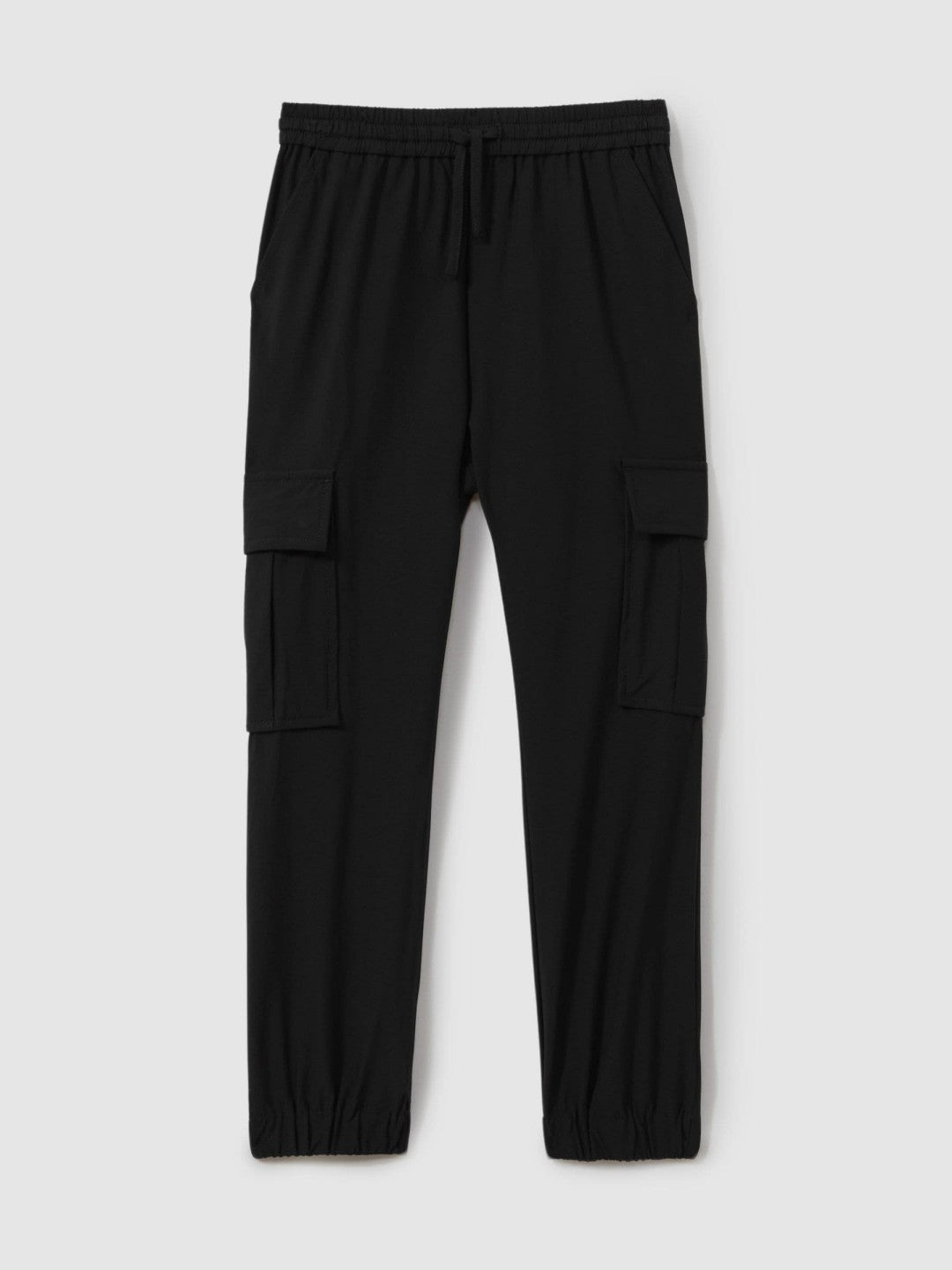 3-9 yrs Technical Drawstring Trousers in Black | Reiss Children & Baby New