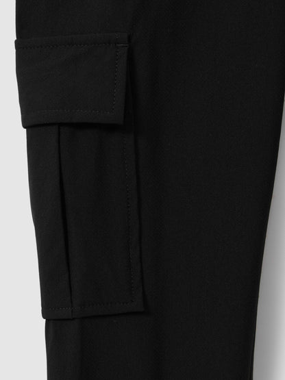 3-9 yrs Technical Drawstring Trousers in Black | Reiss Children & Baby New