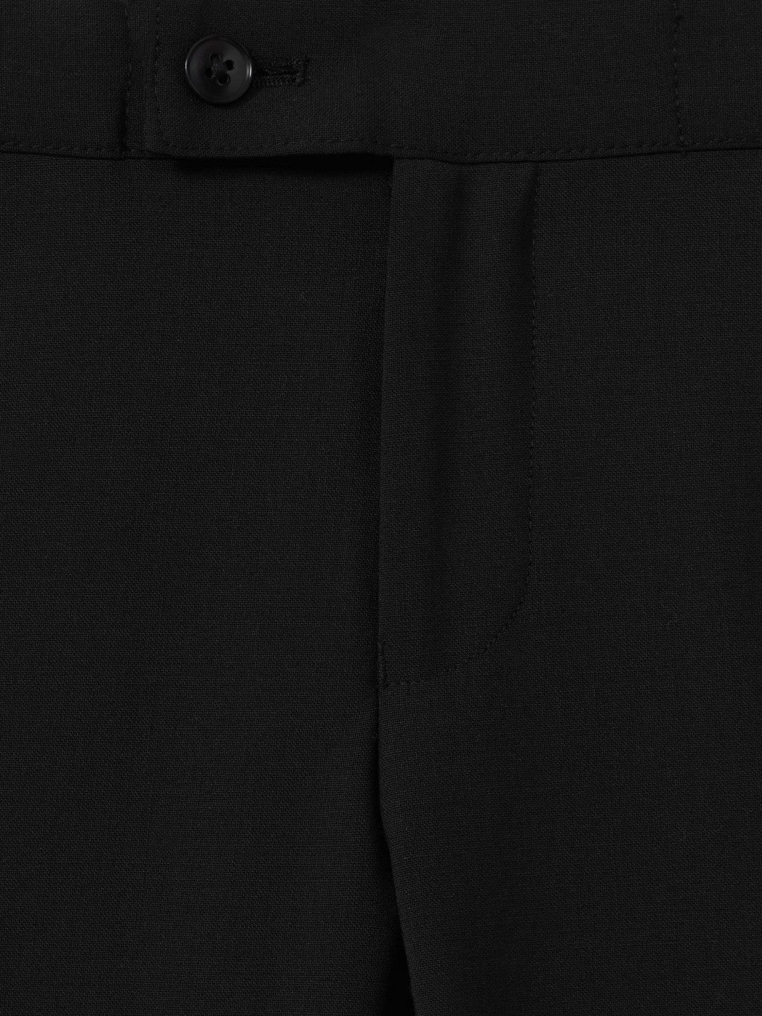 3-9 yrs Wool-Blend Tuxedo-Stripe Trousers in Black | Reiss Children & Baby Featured
