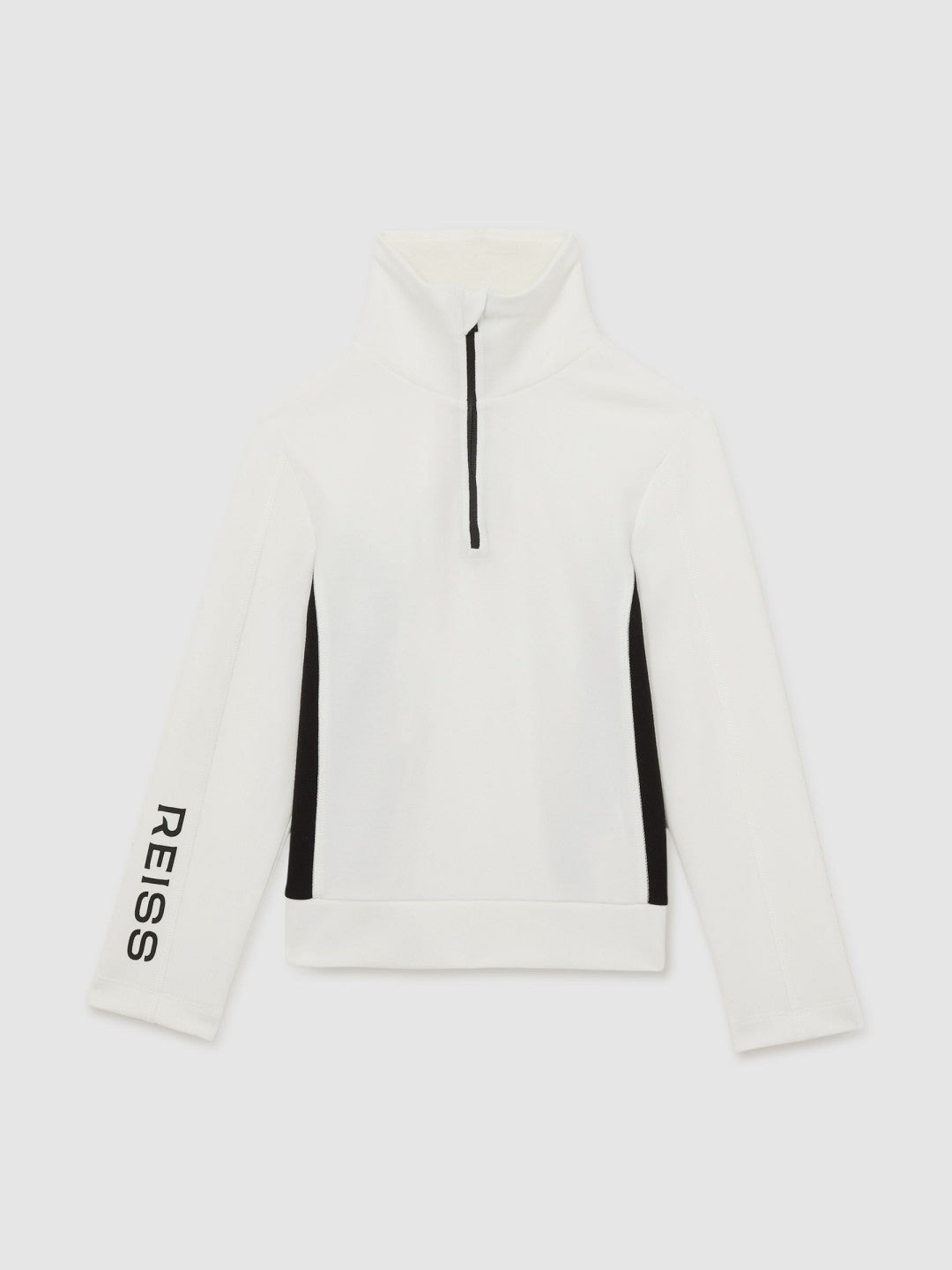 4-9 yrs Funnel-Neck Base-Layer Top in White/Black | Reiss Children & Baby New