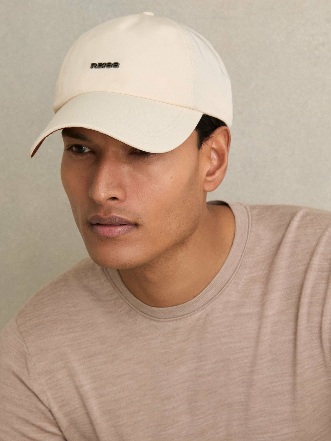 Logo Lettering Baseball Cap in Ecru | Reiss Men Recommended