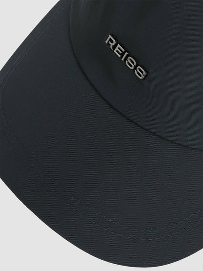 Logo Lettering Baseball Cap in Navy | Reiss Men New