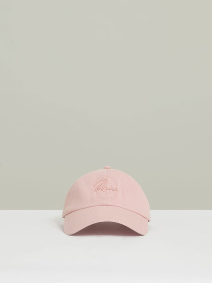 Cotton Logo-Embroidered Baseball Cap in Washed Pink | Reiss Men Best Seller