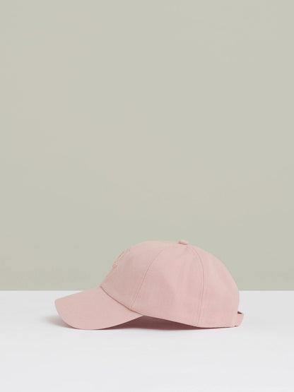 Cotton Logo-Embroidered Baseball Cap in Washed Pink | Reiss Men Best Seller