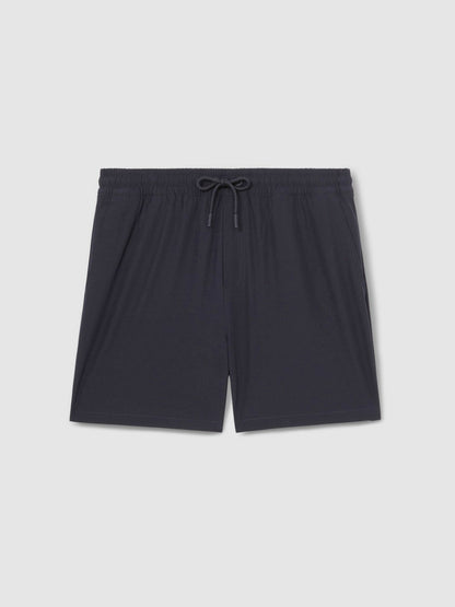 Drawstring Swim Shorts in Navy | Reiss Men Featured