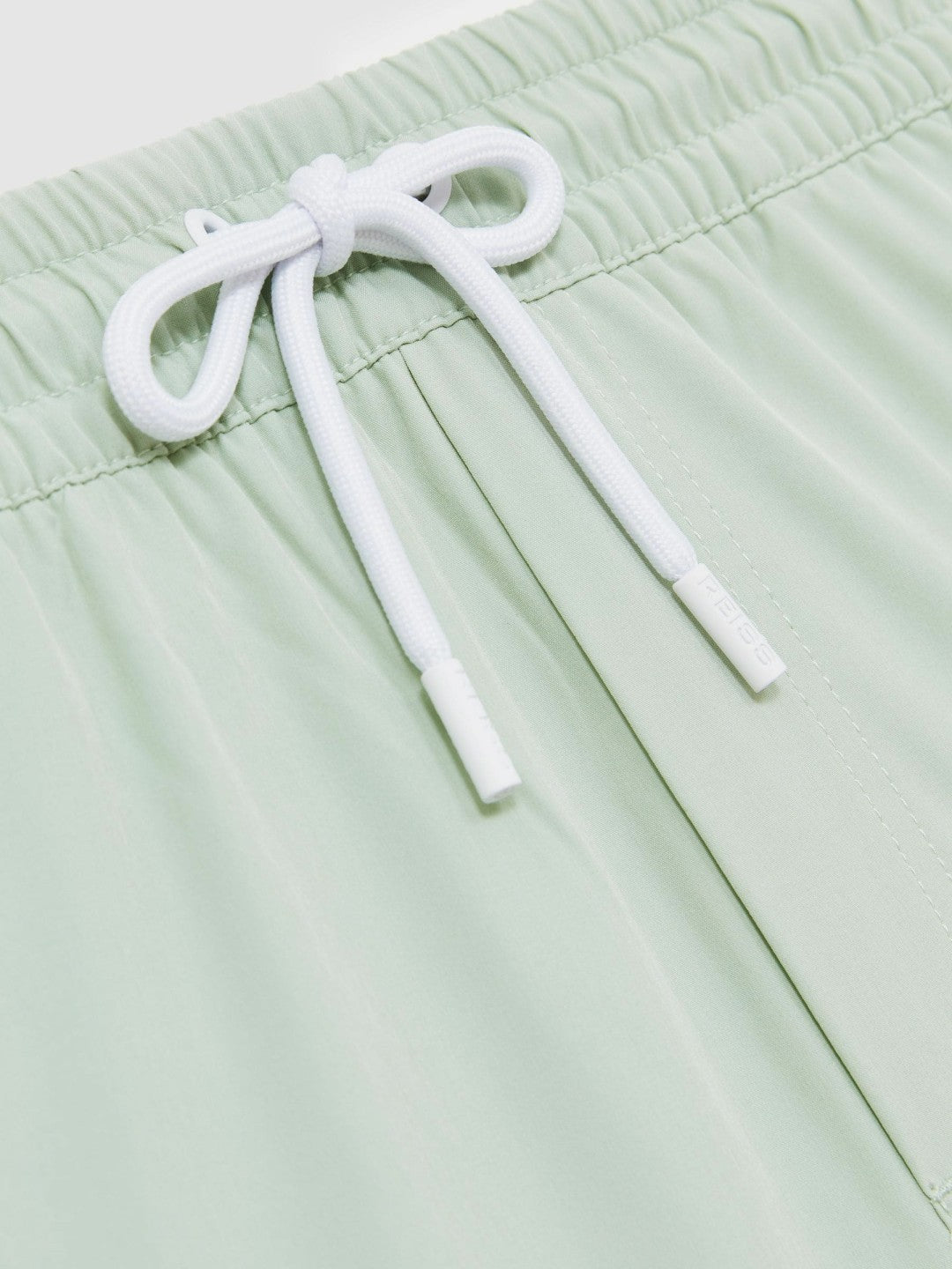 Drawstring Swim Shorts in Mint Green | Reiss Men New