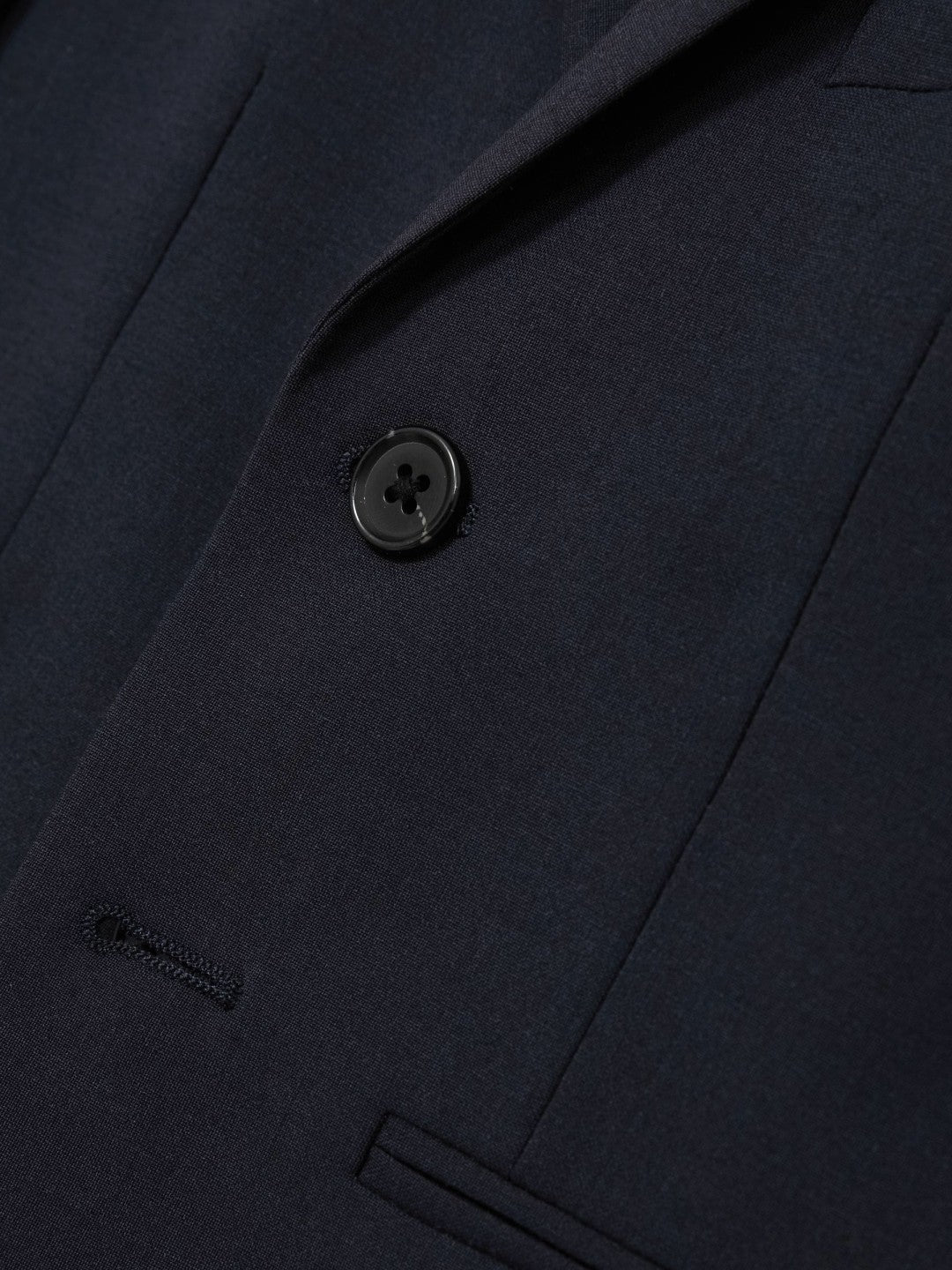 3-9 yrs Wool-Blend Single-Breasted Suit Blazer in Navy | Reiss Children & Baby Premium