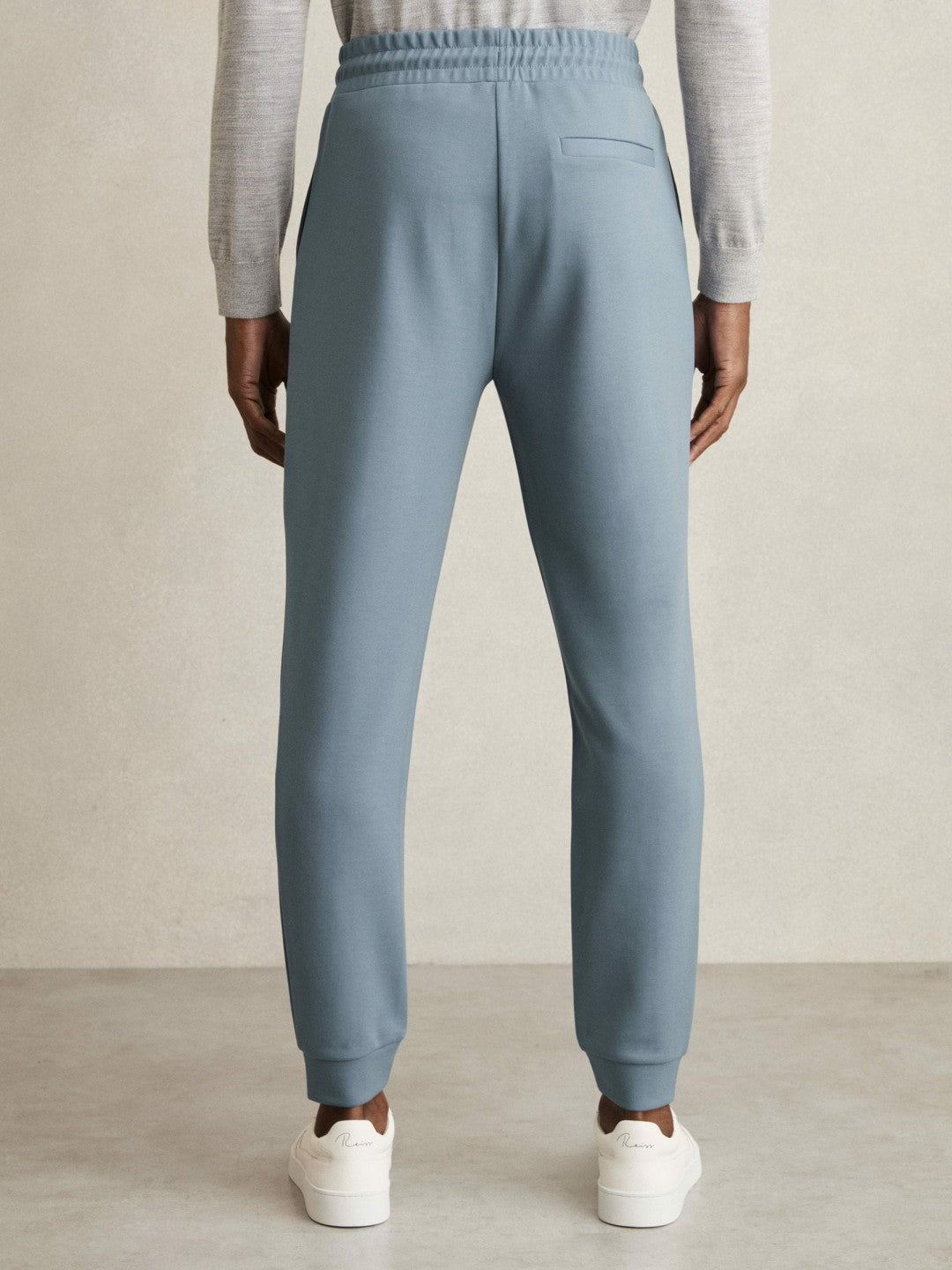 Drawstring Jersey Joggers in Airforce Blue | Reiss Men Best Seller