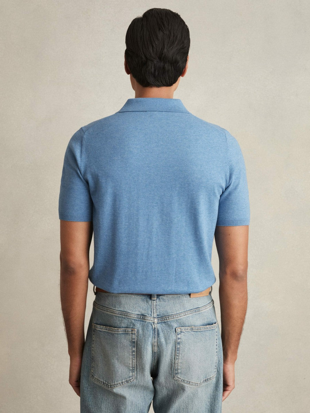 Contrast-Placket Polo Shirt With Cotton in Blue | Reiss Men Popular