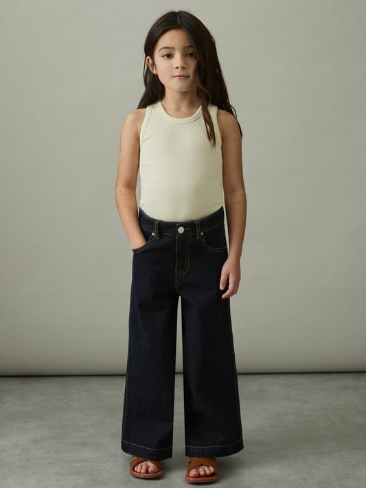 4-9 yrs Wide-Leg Jeans in Indigo | Reiss Children & Baby Trending