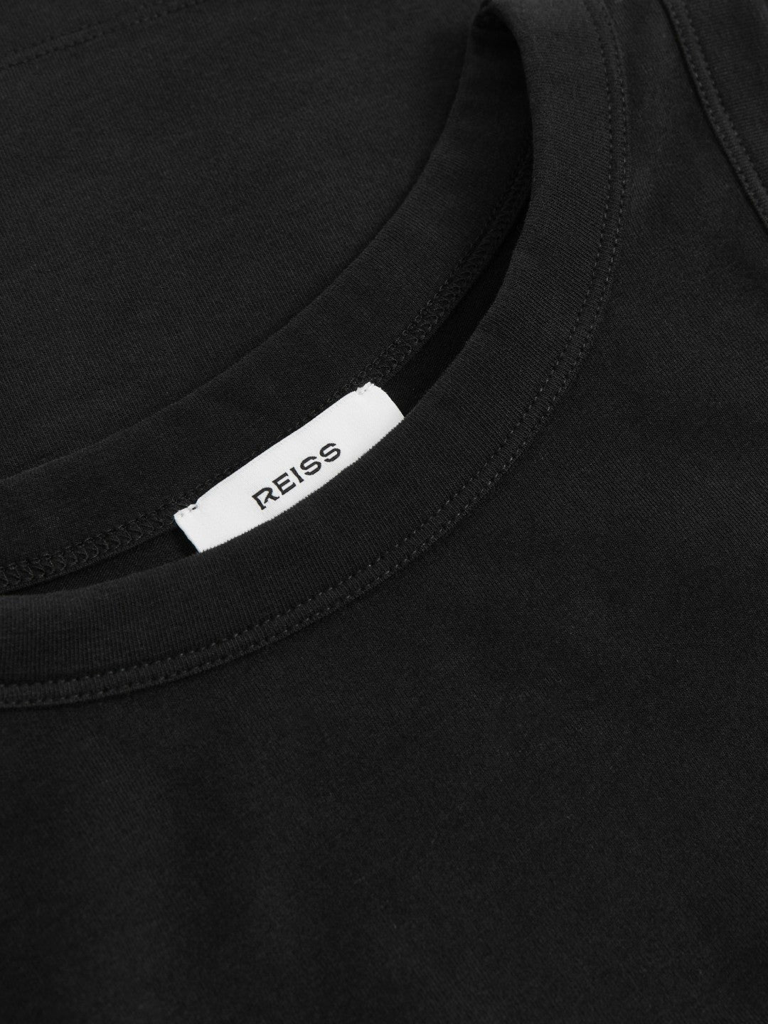 Stretch-Cotton Racerback Vest in Black | Reiss Women Signature