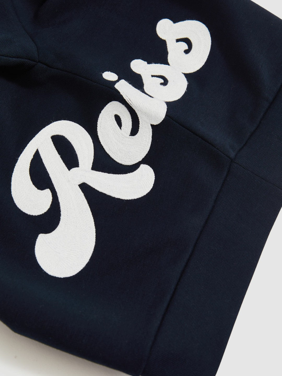 3-9 yrs Cotton-Blend Logo Script Sweatshirt in Navy | Reiss Children & Baby Premium