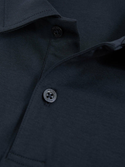 Cotton Short-Sleeve Polo Shirt in Navy | Reiss Men Recommended