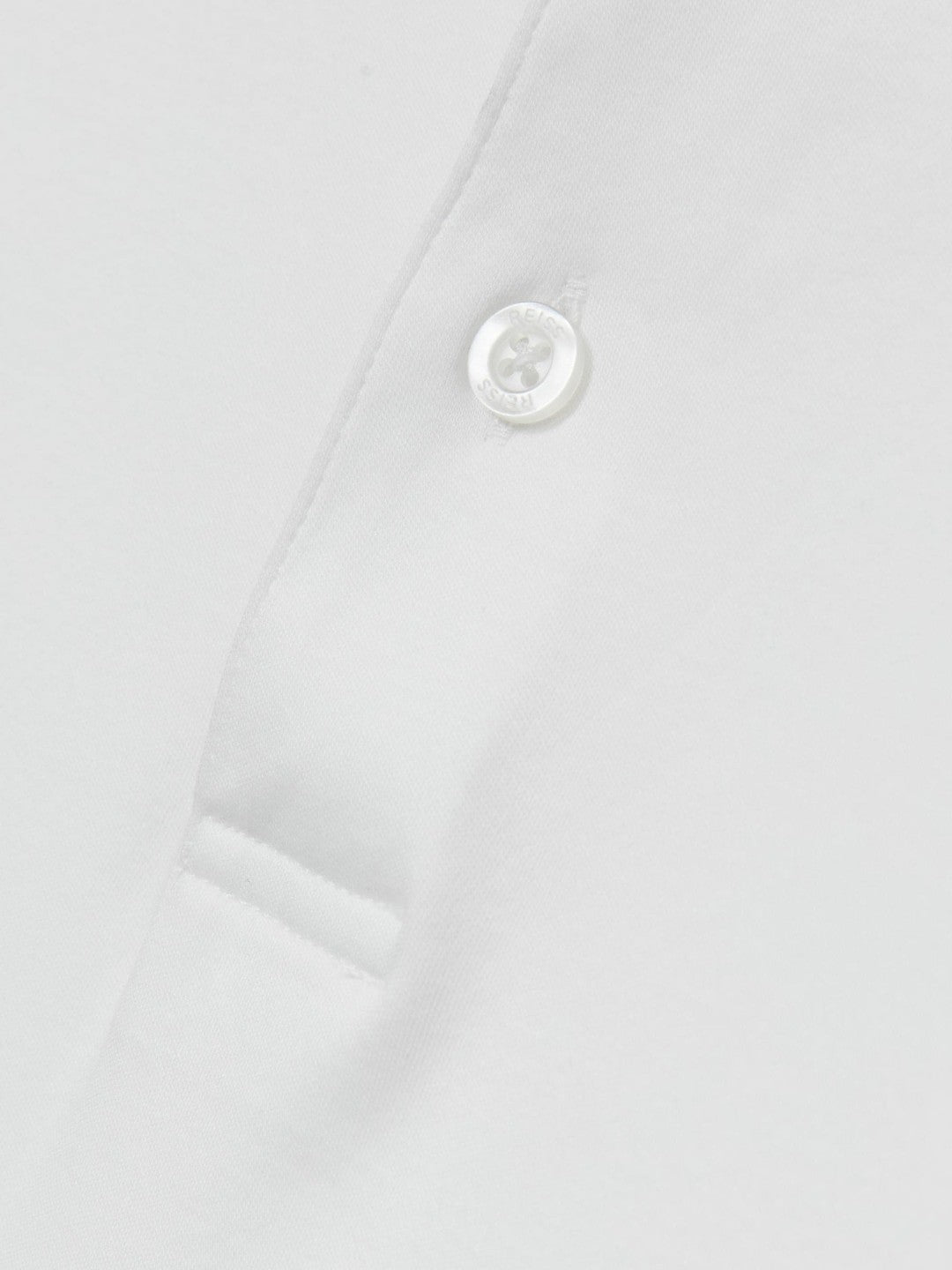 Cotton Short-Sleeve Polo Shirt in White | Reiss Men Trending