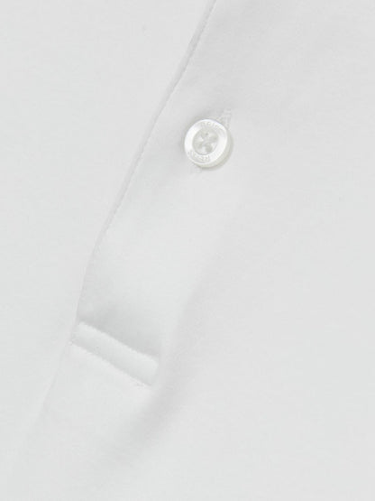 Cotton Short-Sleeve Polo Shirt in White | Reiss Men Trending