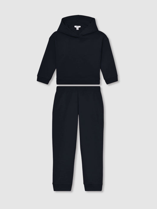 9-13 yrs Cotton-Blend Hoodie And Joggers Set in Navy | Reiss Children & Baby Exclusive
