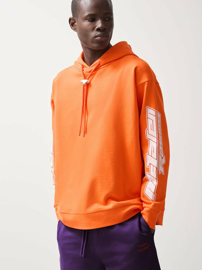 McLaren F1 Team Oversize Toggle Hoodie Unisex Fit in Papaya Orange | Reiss Men Trending