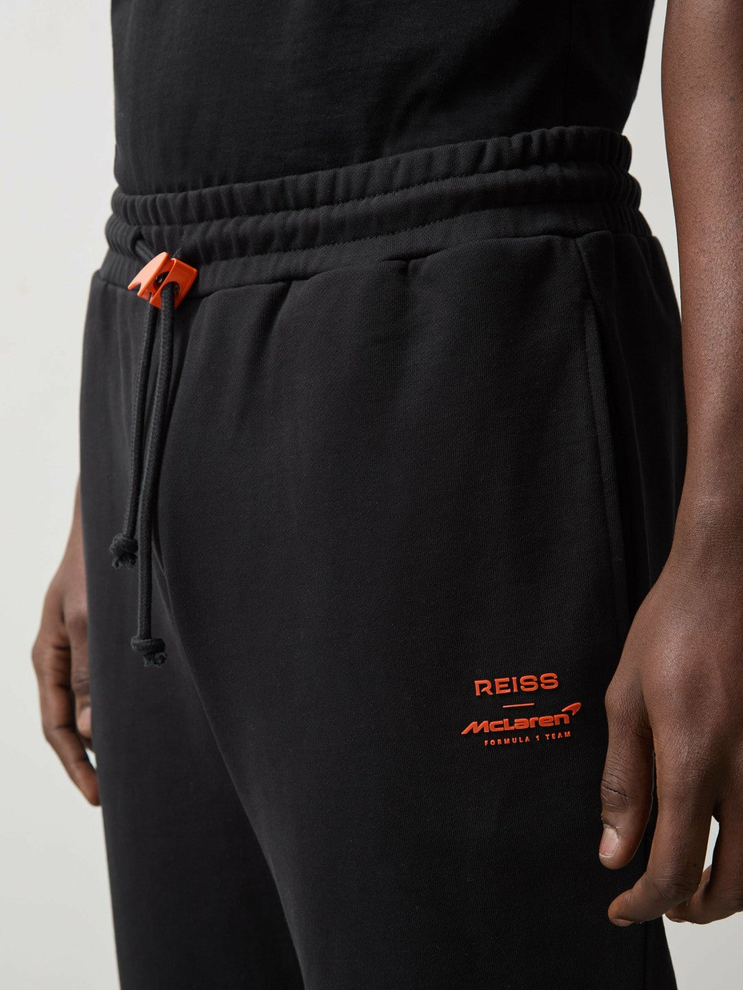McLaren F1 Team Drawstring Joggers Unisex Fit in Black | Reiss Men New