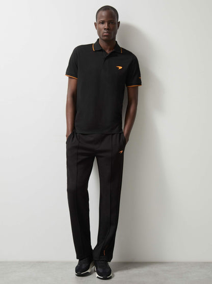 McLaren F1 Team Cotton Polo Shirt in Black | Reiss Men Exclusive