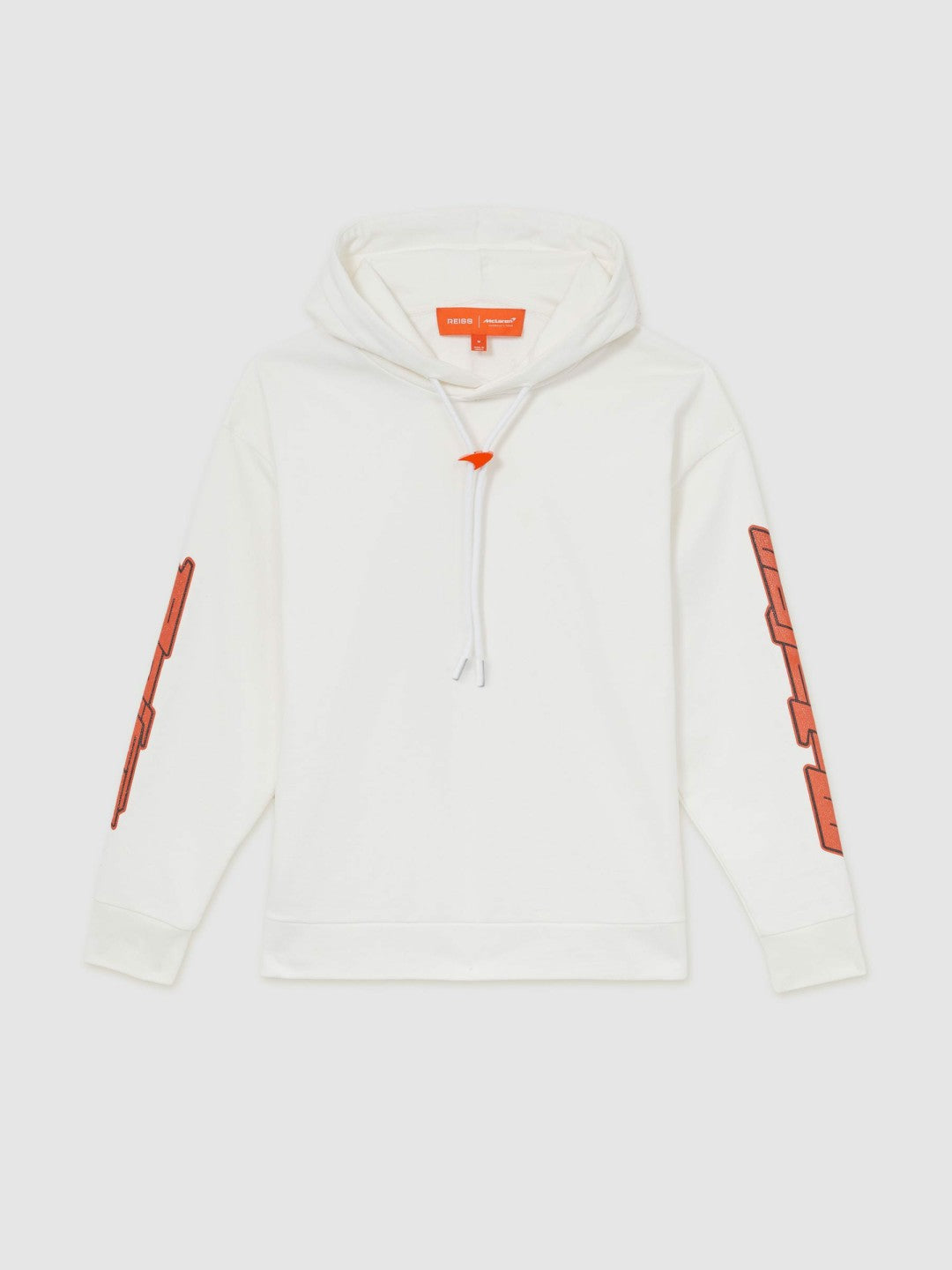 McLaren F1 Team Oversize Toggle Hoodie Unisex Fit in White | Reiss Men Popular