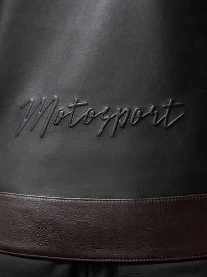McLaren F1 Team Leather Biker Jacket in Black | Reiss Men Popular