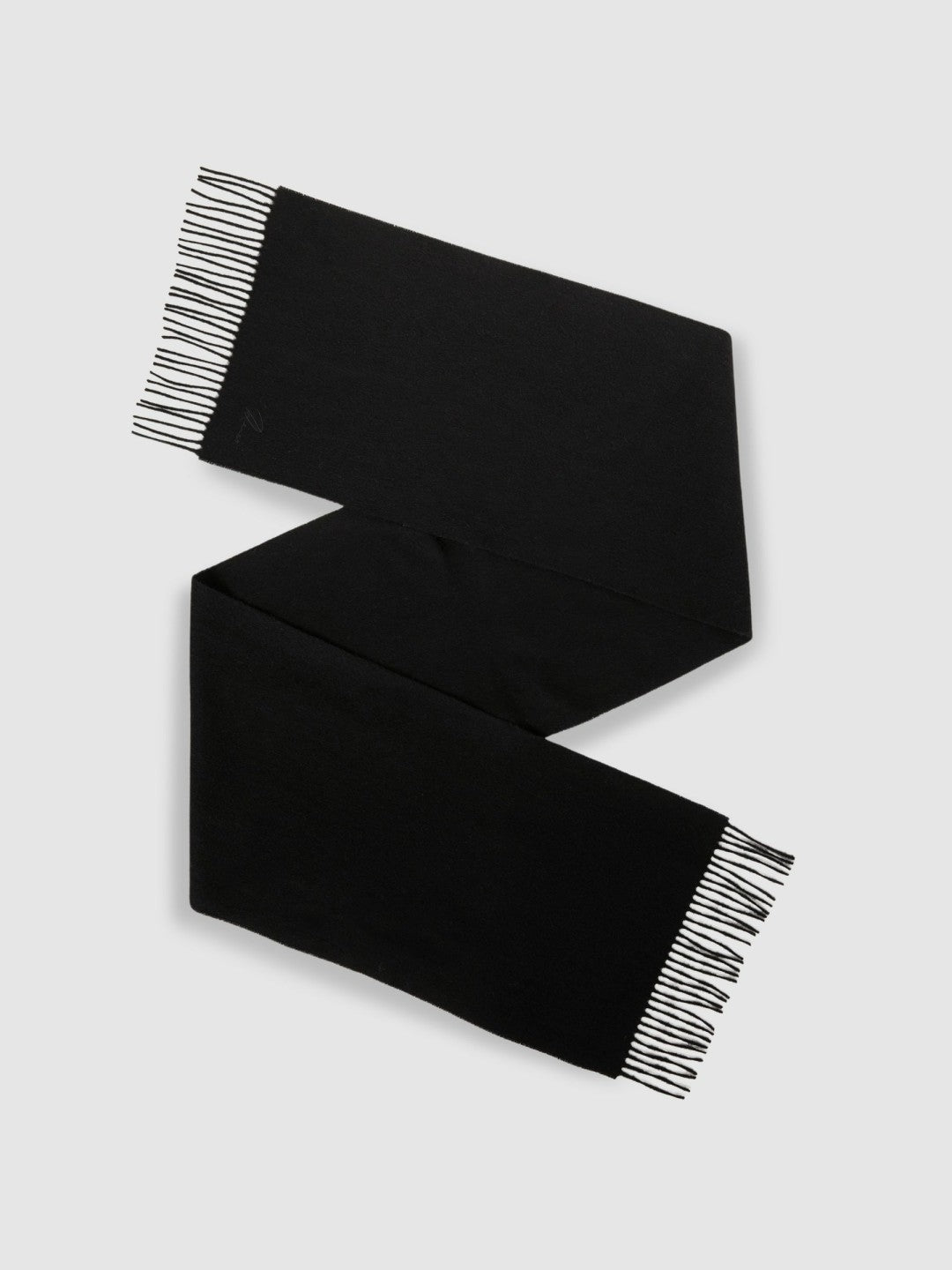 Wool and Cashmere Scarf in Black | Reiss Men Featured