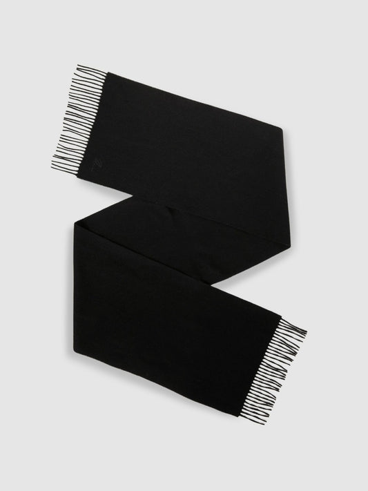 Wool and Cashmere Scarf in Black | Reiss Men Featured