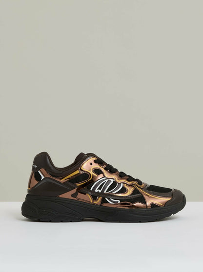 Overlay Logo Running Trainers in Electric Brown | Reiss Men Recommended