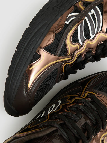 Overlay Logo Running Trainers in Electric Brown | Reiss Men Recommended