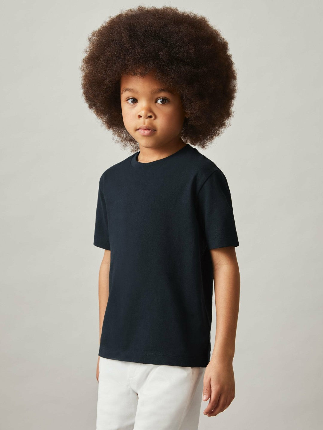 9-13 yrs Cotton Crew-Neck T-Shirt in Navy | Reiss Children & Baby Premium