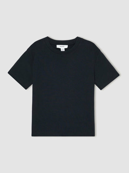 9-13 yrs Cotton Crew-Neck T-Shirt in Navy | Reiss Children & Baby Premium