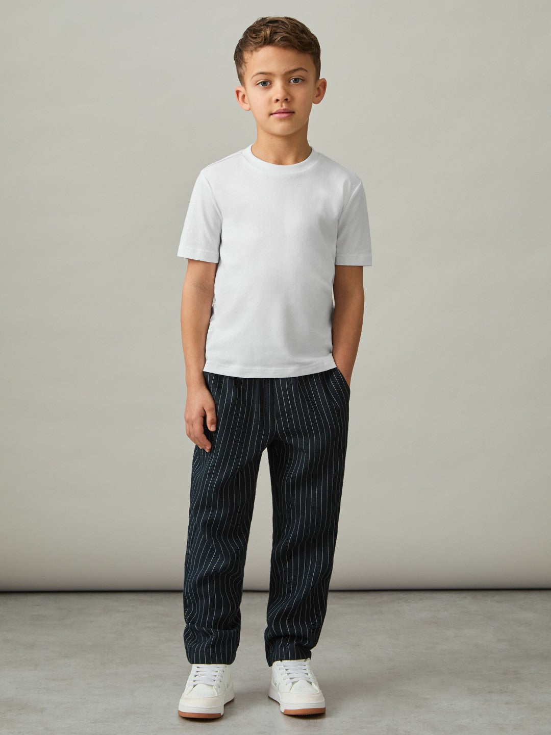 Cotton Crew-Neck T-Shirts 3 Pack in White | Reiss Children & Baby New