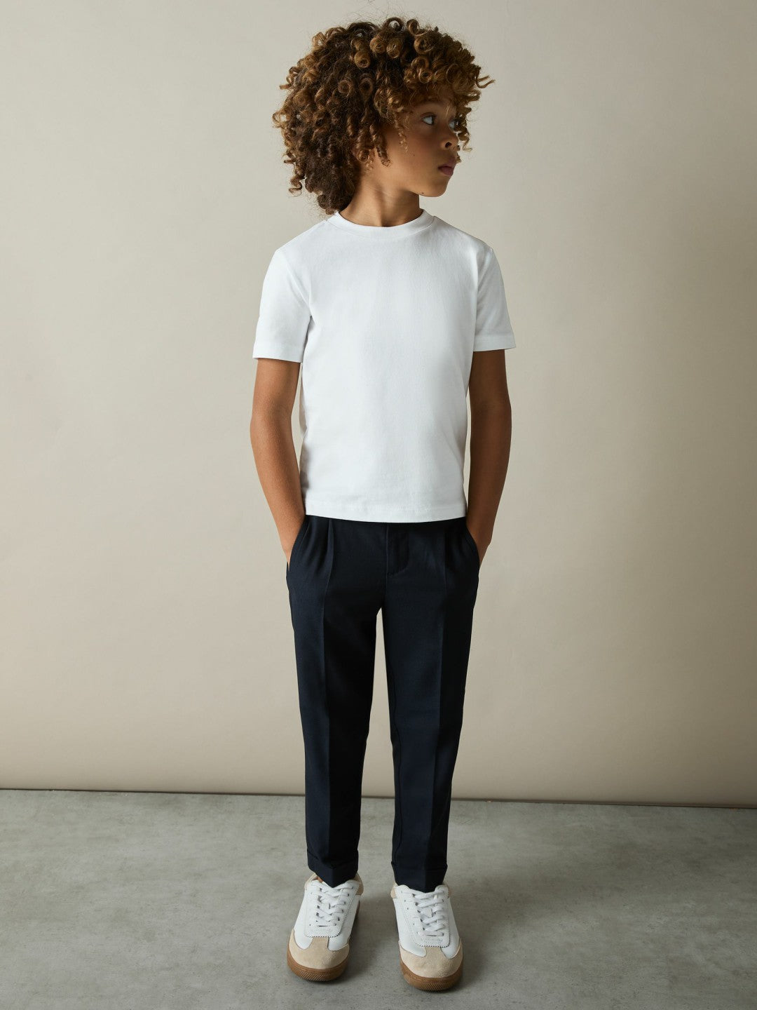 3-9 yrs Cotton Crew-Neck T-Shirts 3 Pack in White/Navy/Soft Grey | Reiss Children & Baby Popular