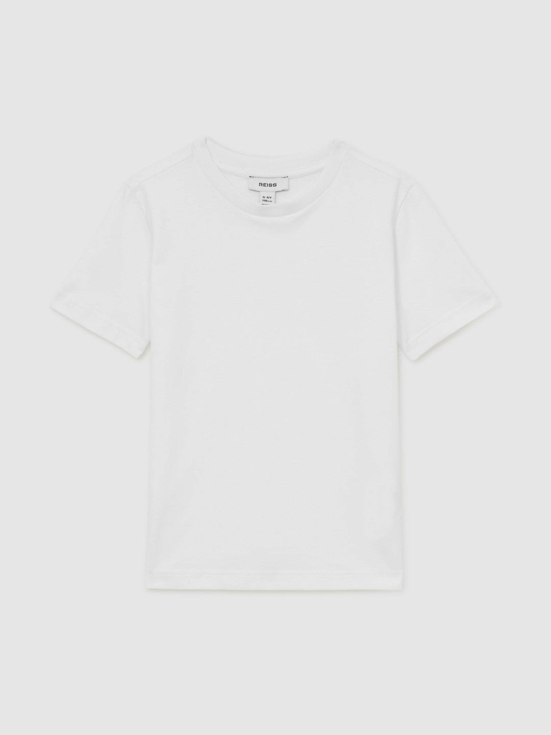 3-9 yrs Cotton Crew-Neck T-Shirt in White | Reiss Children & Baby Premium